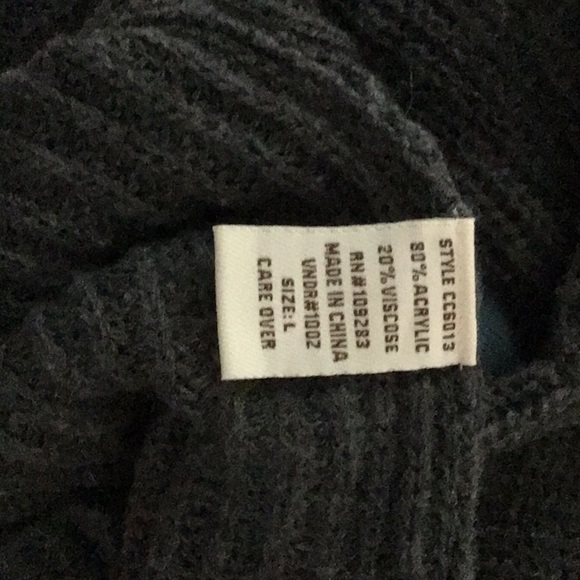 Vintage Havana grey camo sweater with laced back detail - Picture 4 of 5